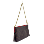 Louis Vuitton Pallas Clutch Monogram Cerise Leather Brown — view 2