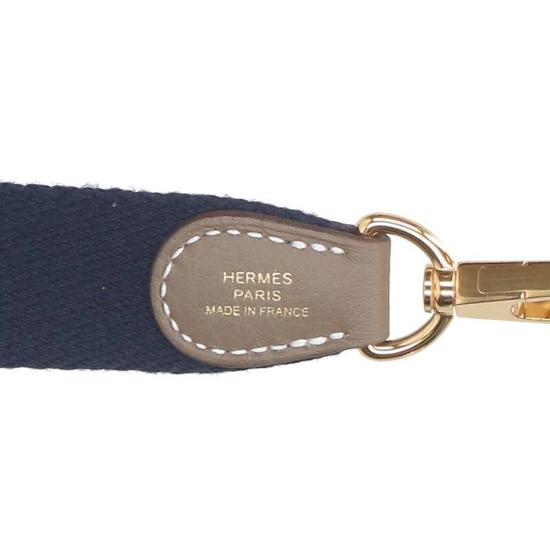 Hermes Evelyne TPM Taurillon Clemence Etoupe Shoulder Bag — view 4