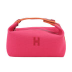 Hermes Bride-a-Brac PM Hand Toile Ash Hibiscus Silver Pouch