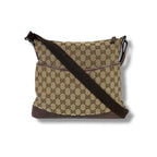 Gucci Crossbody Bag Shoulder GG Canvas Brown — view 2