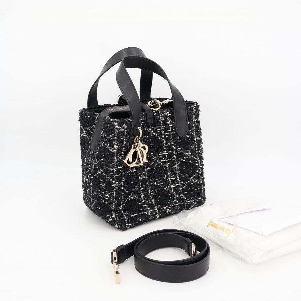 Dior Toujours Vertical Tote Small 2-Way Shoulder Bag