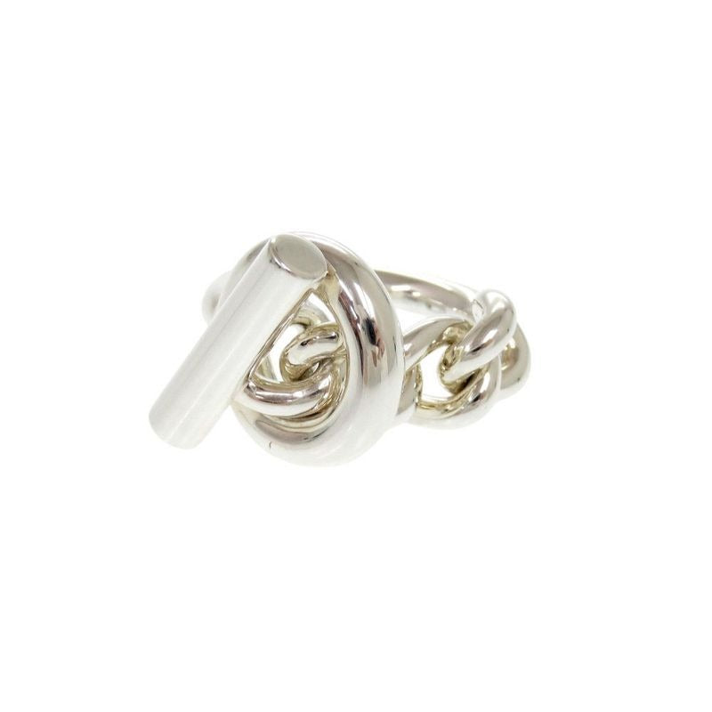 Hermes Croisette Size 55 Silver 925 Ring 0136