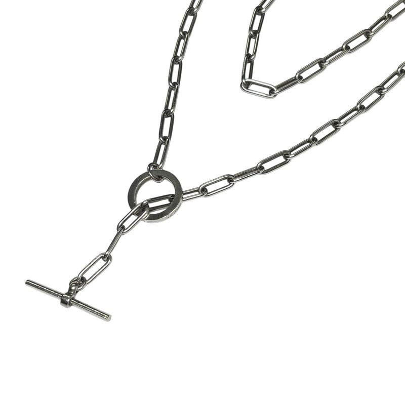 Hermes Chaine Dancre Game Chain Necklace Silver — view 5