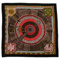 Hermes Cent Plis Des Miao Carre Geant 140 Cashier Large Shawl Black Red