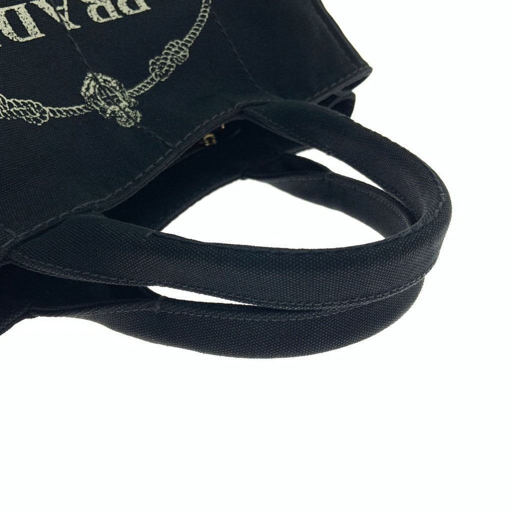 Prada Canapa 2-Way Tote Bag 1 Bg642 Black — view 3