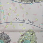 Hermes Scarf Carre 90 100% Silk Offrandes Dun Jour Flower Offering Pink Box — view 8