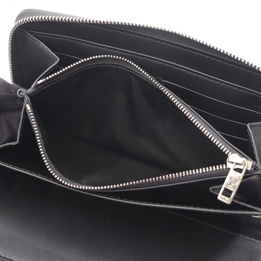 Louis Vuitton Round Long Wallet Zippy Organizer Basalt Leather — view 4