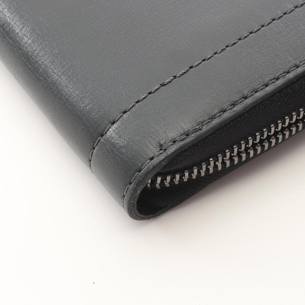 Louis Vuitton Round Long Wallet Zippy Organizer Basalt Leather — view 8