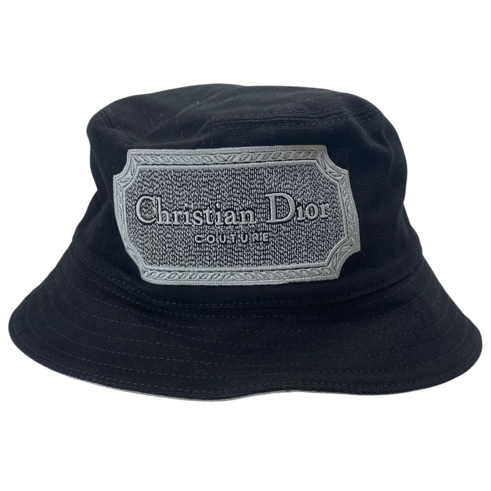 Dior Bucket Hat Bob Logo Black Cotton