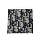 Dior Boxshape Coin Purse White Jacquard Navy Beige Black