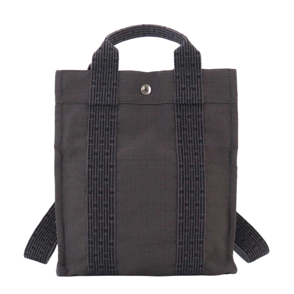 Hermes Her Line Sac a Dos PM Backpack Canvas Gray Ad PM