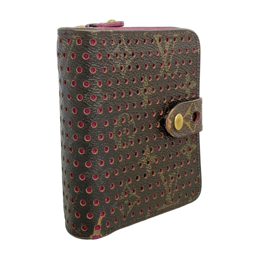 Louis Vuitton Wallet Monogram Perfo Compact Zip Fuchsia — view 2