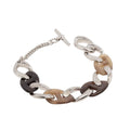 Hermes Chaine de Buffalo Horn Bracelet Bangle Chain