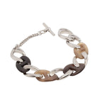 Hermes Chaine de Buffalo Horn Bracelet Bangle Chain