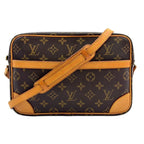 Louis Vuitton Trocadero 27 Monogram Leather Brown Shoulder Bag Gold