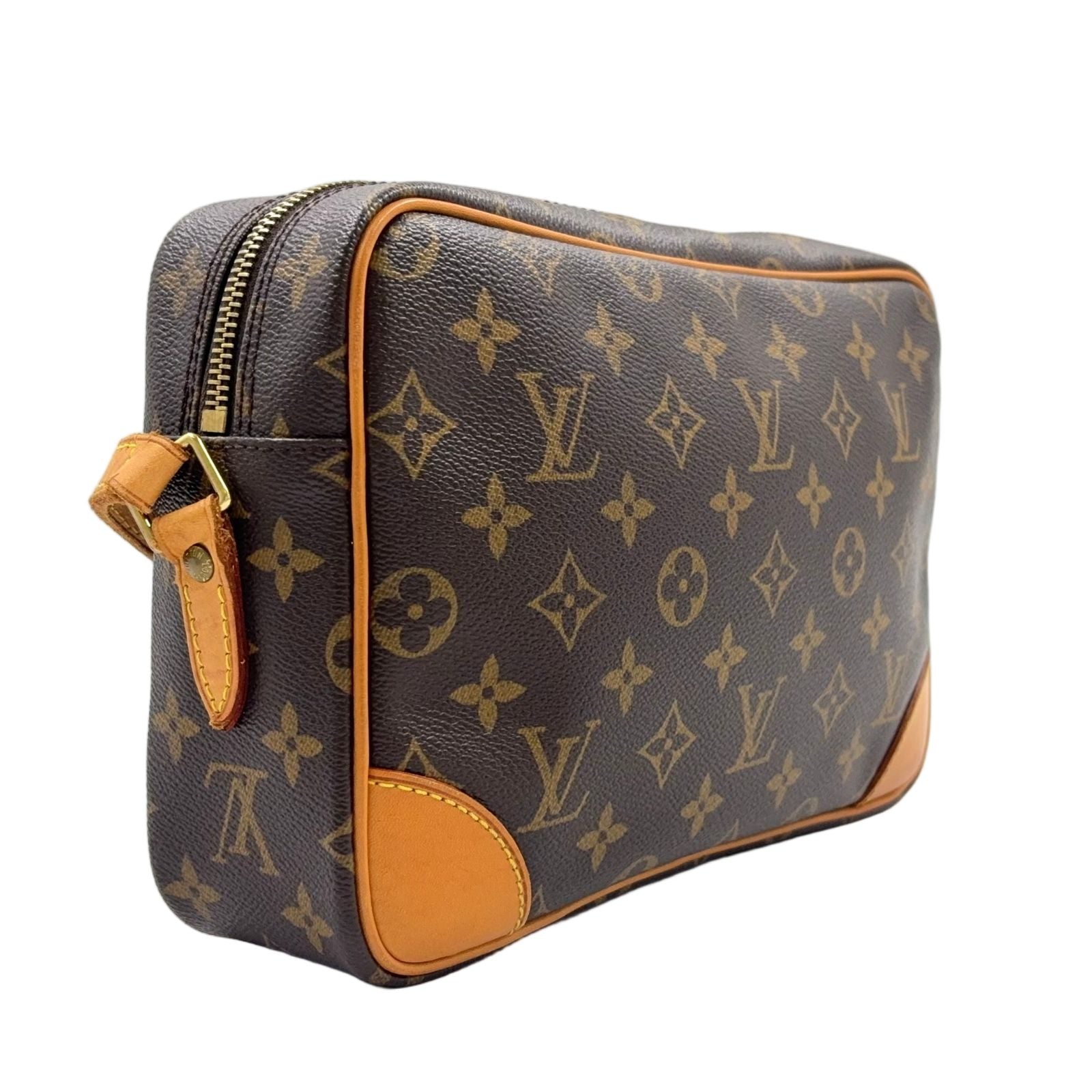 Louis Vuitton Trocadero 27 Monogram Leather Brown Shoulder Bag Gold — view 2