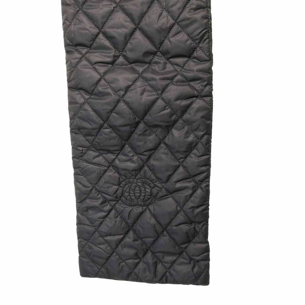 Chanel CC Logo Quilted Patted Scarf Black