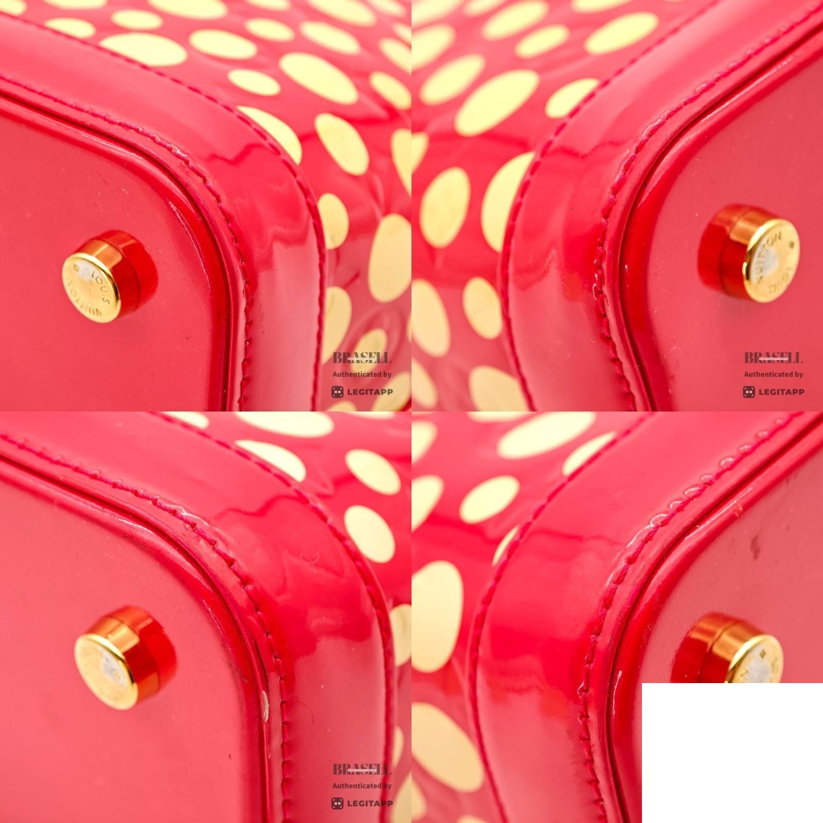 Louis Vuitton Dot Infinity Bag Handbag Dot Red Key — view 7