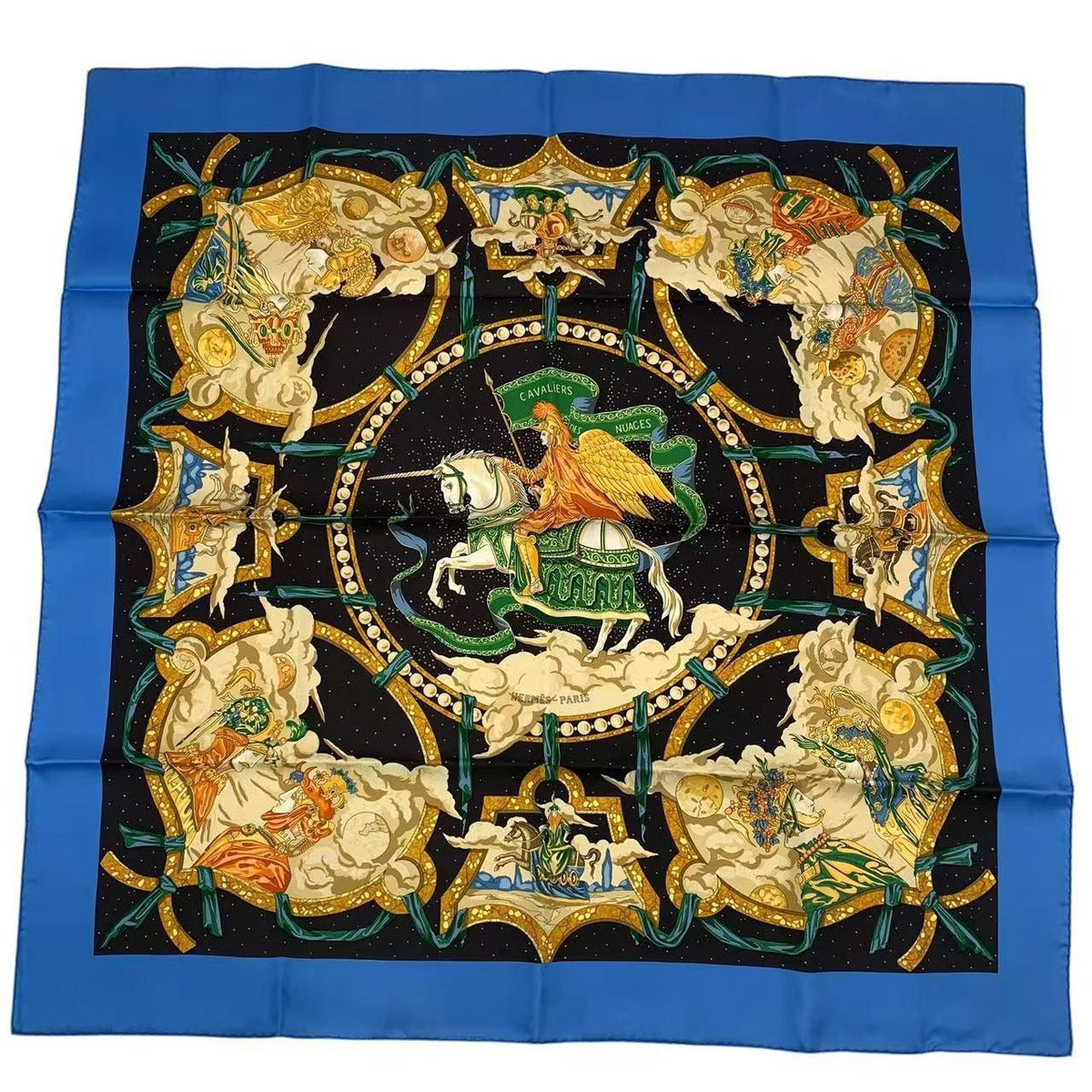 Hermes Scarf Carre 90 le Triomphe du Paladin Victory of the Knights Justice — view 2