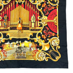 Hermes Scarf 100% Silk Carre 90 Orgauphone ET Autres Mecaniques Pipe Organ — view 4