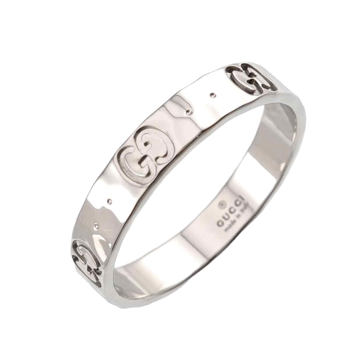 Gucci Icon Ring 18k WG White Gold 750