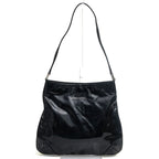 Gucci Bag Shoulder Women Enamel Patent Leather Black