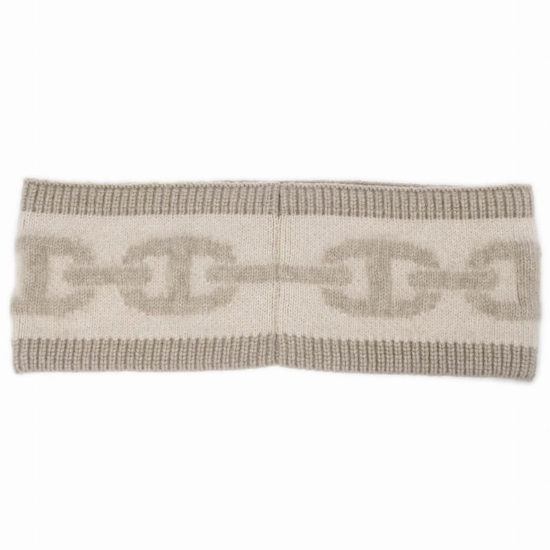 Hermes Headband Chaine D'ancre Cashmere Beige M Size — view 3