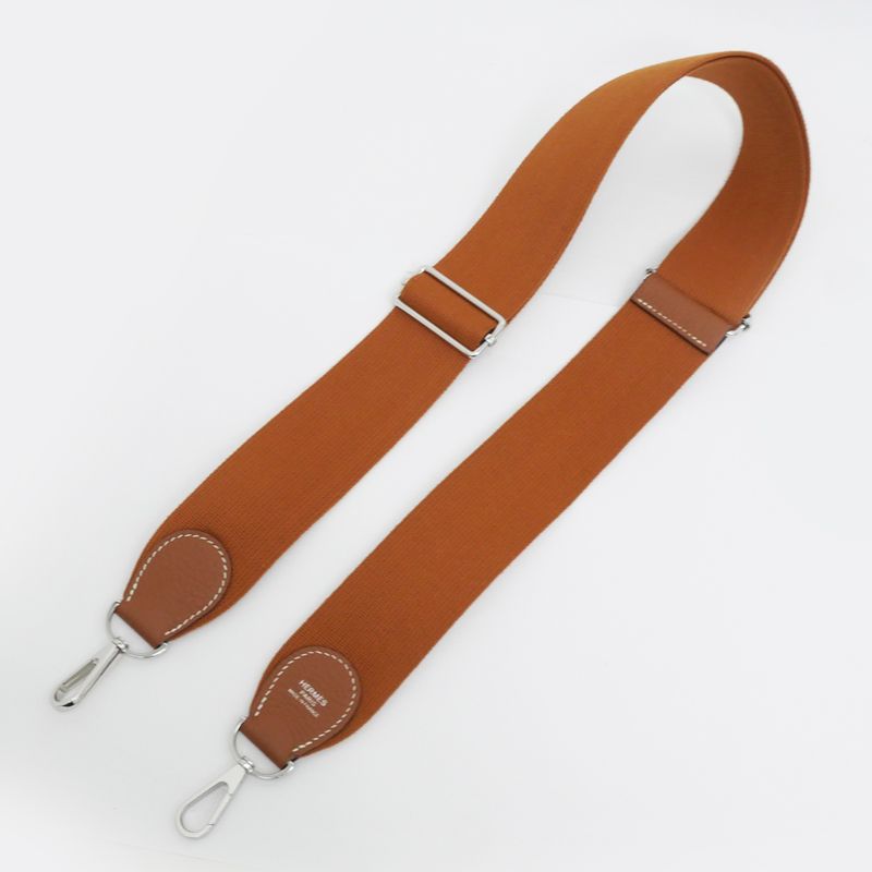 Hermes Evelyne 3 PM Gold Taurillon Clemence W Shoulder Bag Brown — view 8