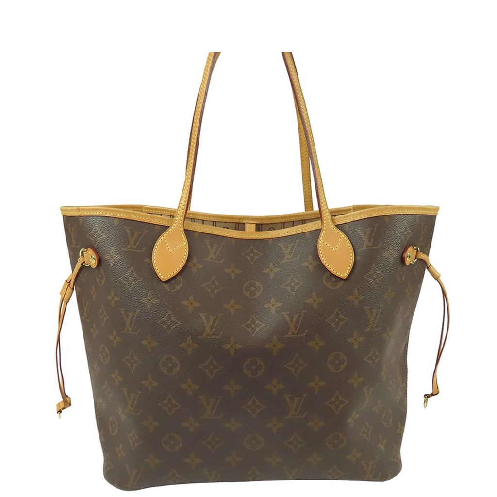 Louis Vuitton Neverfull MM Brown Monogram Canvas Tote Bag