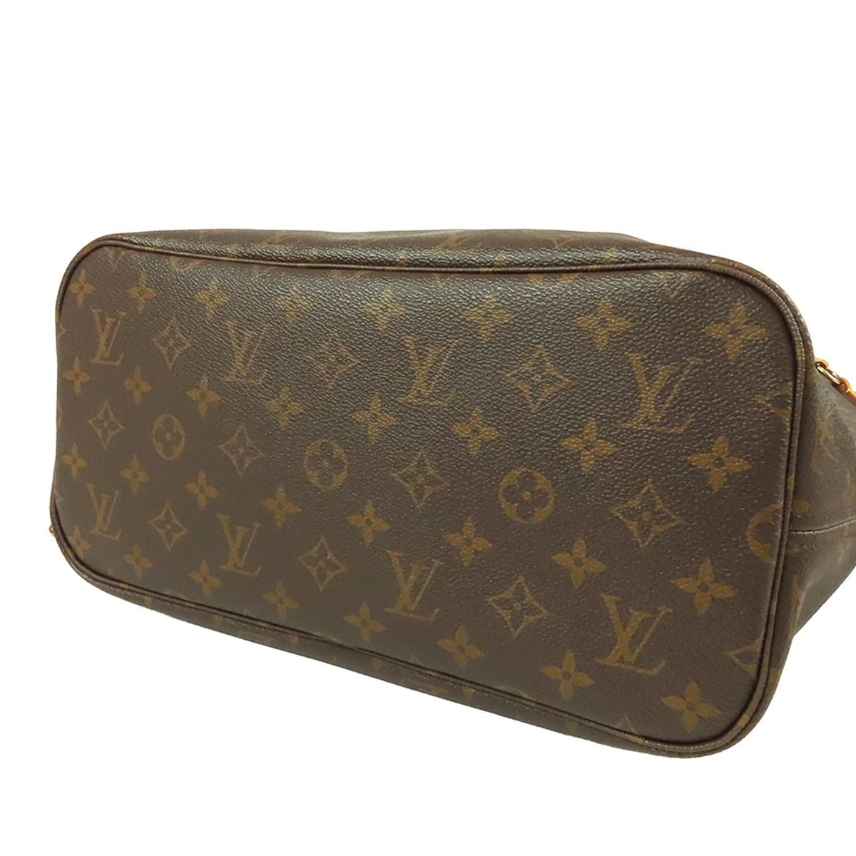 Louis Vuitton Neverfull MM Brown Monogram Canvas Tote Bag — view 3