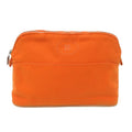 Hermes Pouch Leather Canvas
