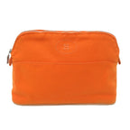 Hermes Pouch Leather Canvas