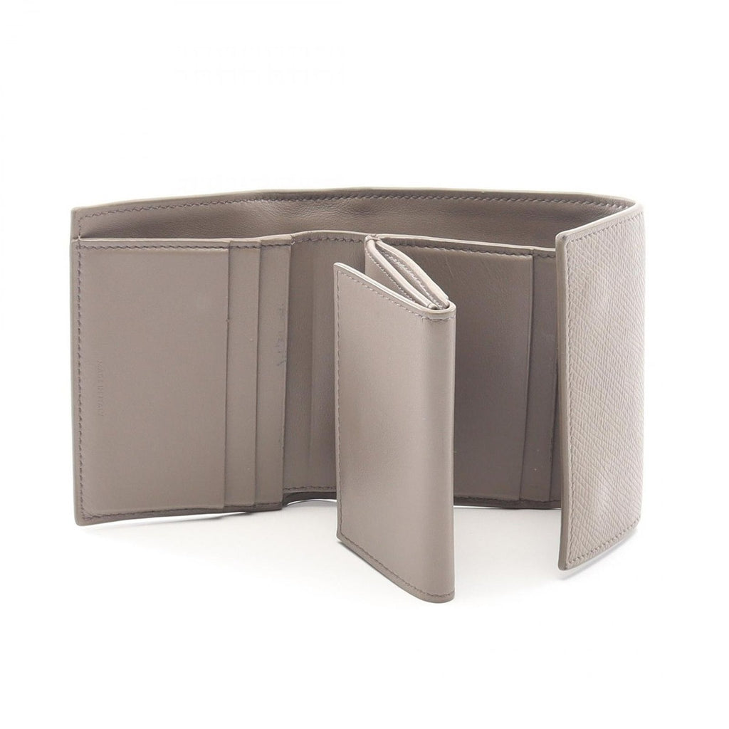 Celine Trifold Wallet Small Gray Leather — view 3