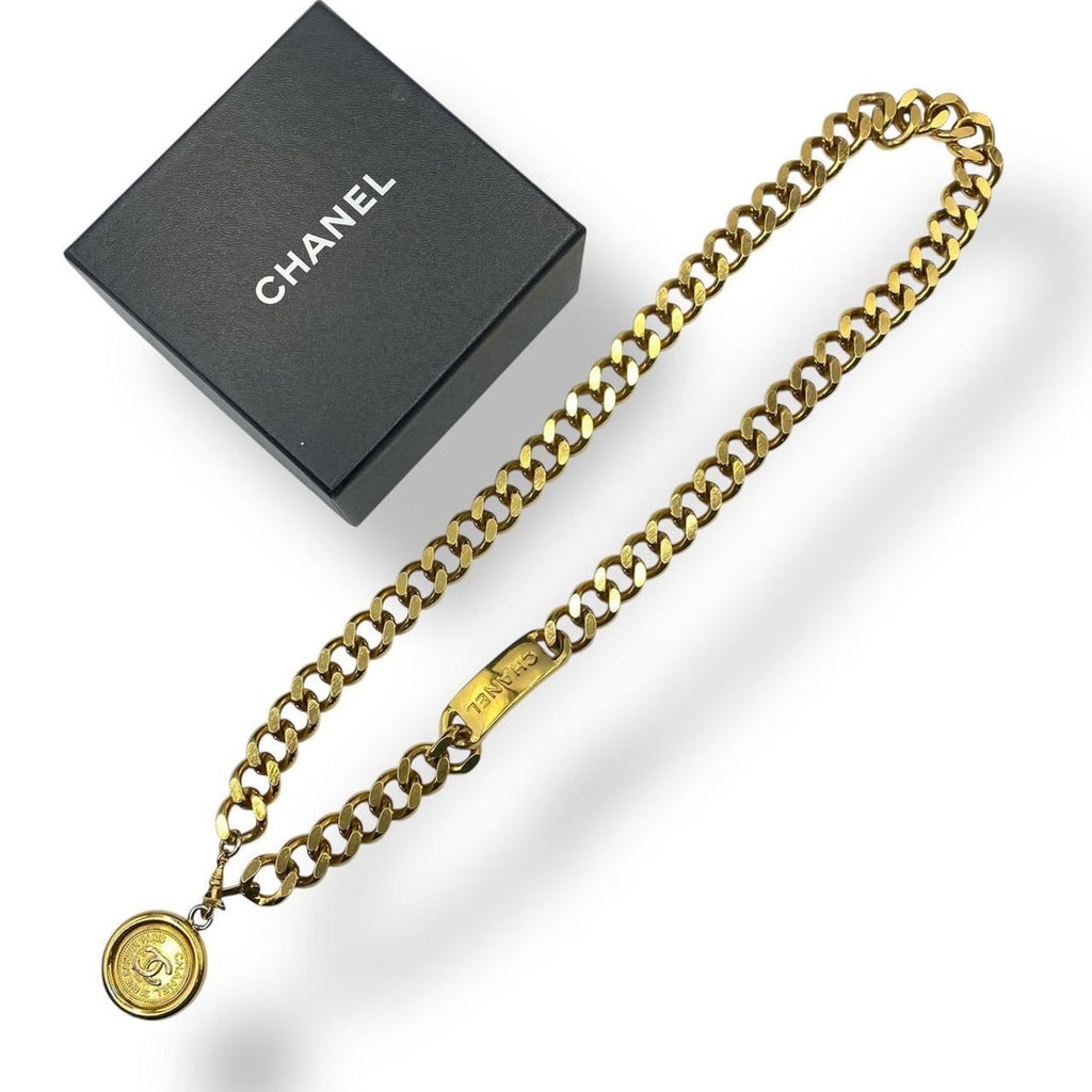 Chanel Belt CC Logo Coin Gold