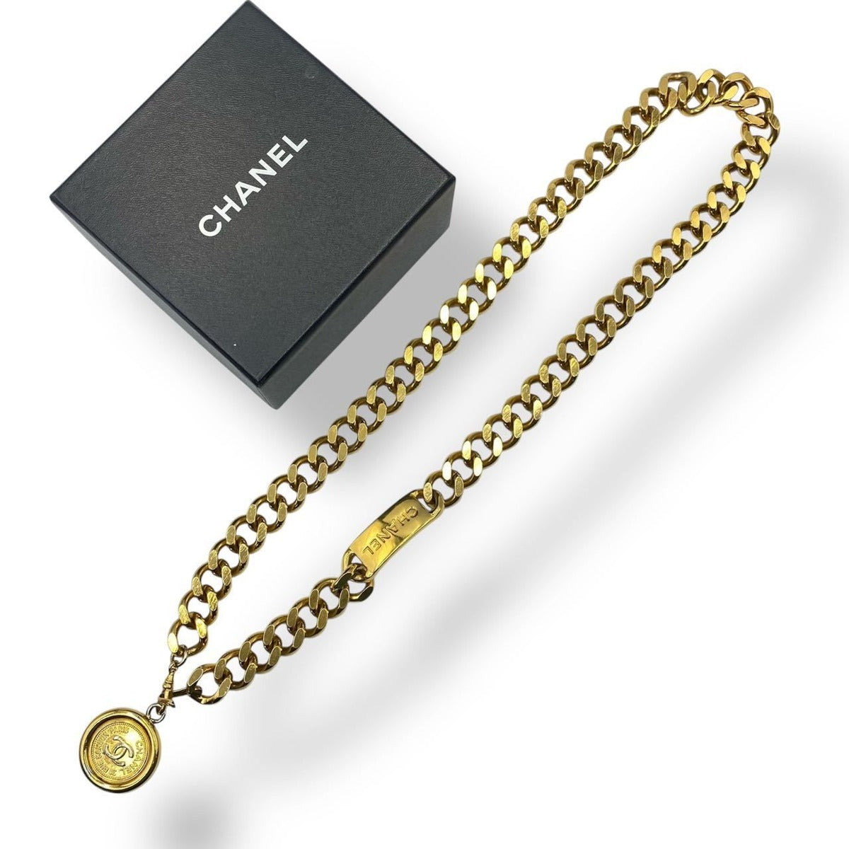 Chanel Belt CC Logo Coin Gold