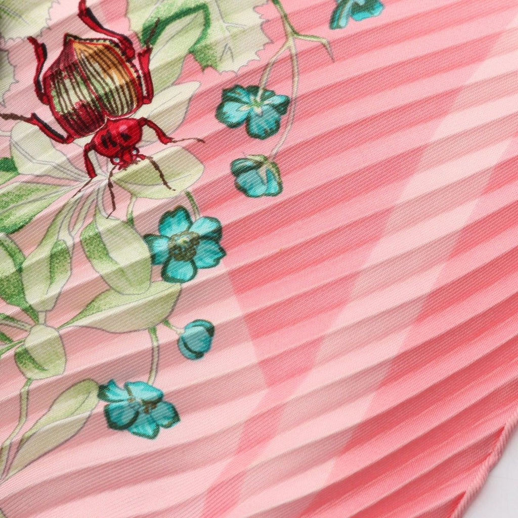 Hermes Scarf Carre Plisse la Prairie Silk Pliss — view 6