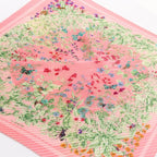 Hermes Scarf Carre Plisse la Prairie Silk Pliss