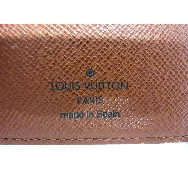Louis Vuitton Notebook Cover Monogram Agenda Poche Brown Leather — view 2