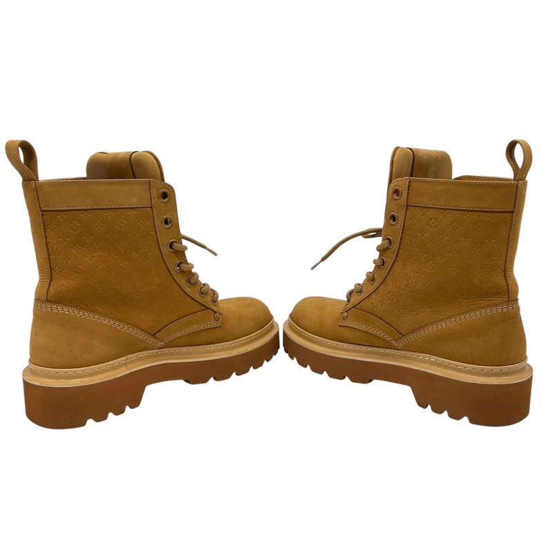 Louis Vuitton Boots Ranger Ankle Beige Monogram Shoes Size 3151 — view 5