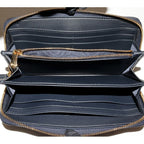 Dior Round Zipper Long Wallet With Change Pocket Oblique Jacquard 30 — view 3