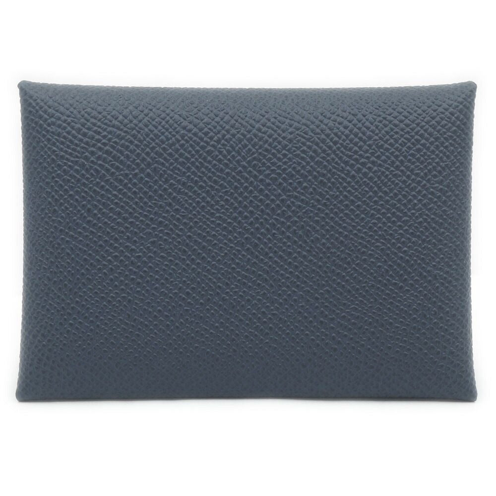 Hermes Calvi Duo Card Case Coin Purse Veau Epsom Ardoise