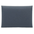 Hermes Calvi Duo Card Case Coin Purse Veau Epsom Ardoise