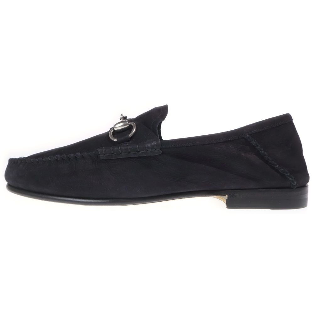 Gucci Horsebit Loafer Leather Loafers Low Cut Shoes Black
