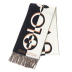 Louis Vuitton 2024 Scarf Duo Infinity Cashmere Blend Noir Black Current