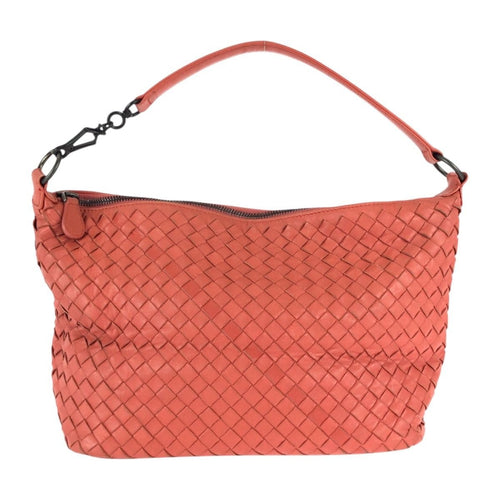 Bottega Veneta Intrecciato Pink Salmon Leather Shoulder Bag
