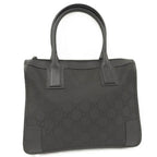 Gucci Tote Shoulder Bag GG Nylon Canvas Black