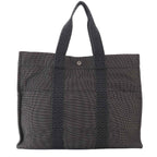 Hermes Her Line Tote GM Canvas Gray Silver Herline