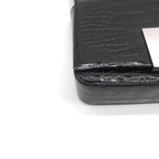 Gucci Croco Center Split Logo Shoulder Bag Black — view 4