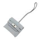 Hermes Bag Charm Kelly Festival Gris Perle Silver Swift