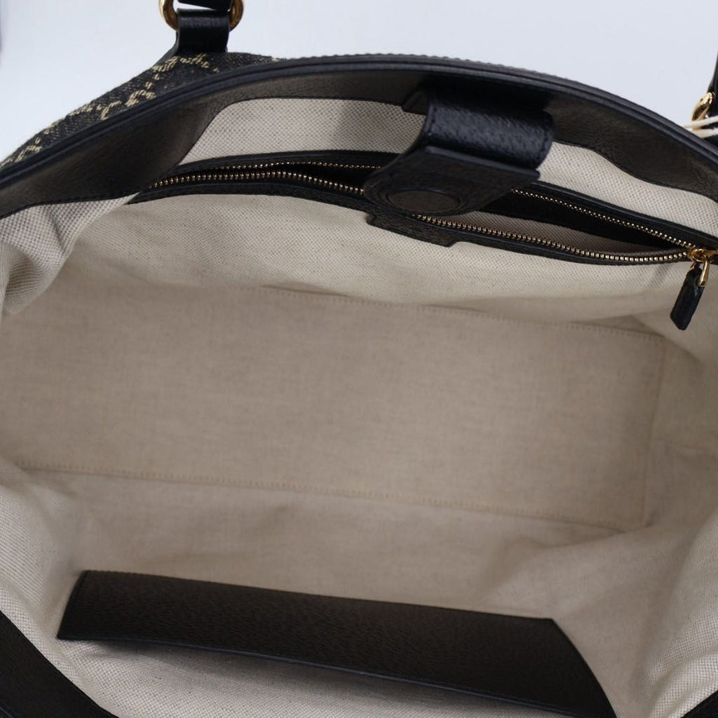 Gucci Ophidia Tote Black GG Jacquard Denim — view 4